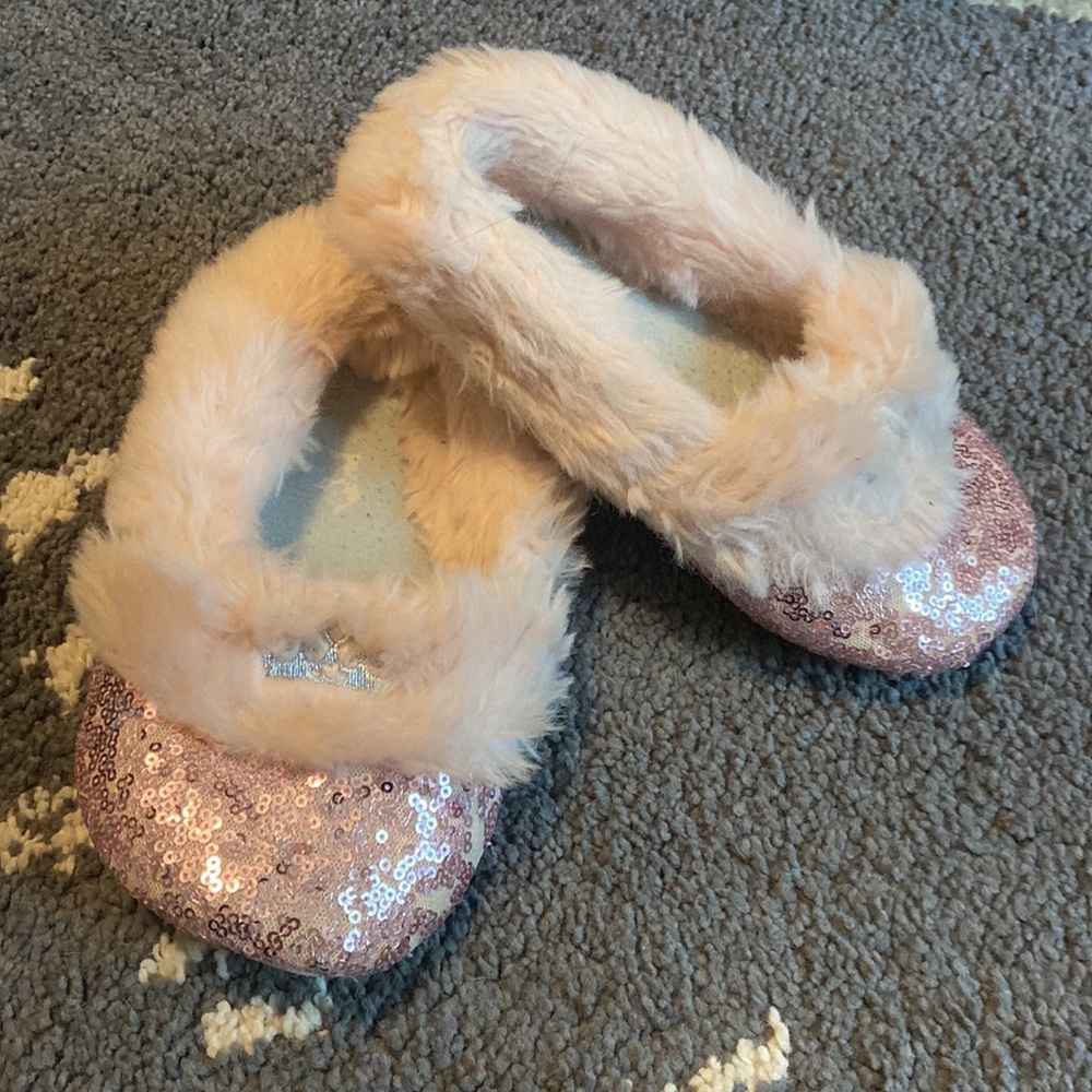 Disney Sequined Slippers (Size 2/3)
